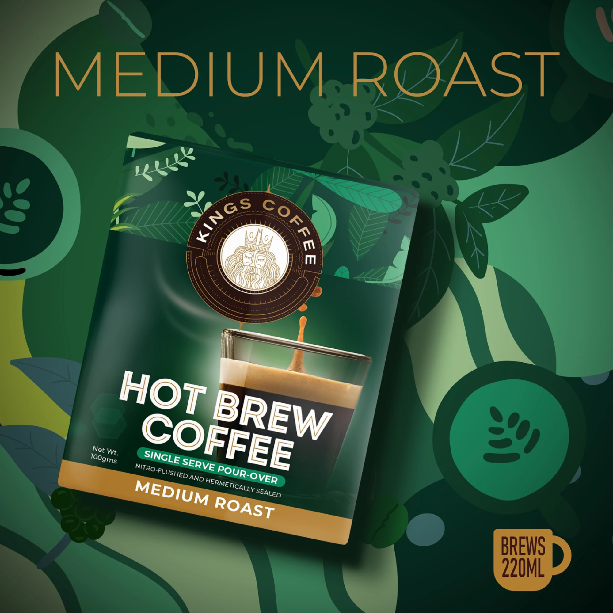 Kings coffee Brew Bags Medium Roast