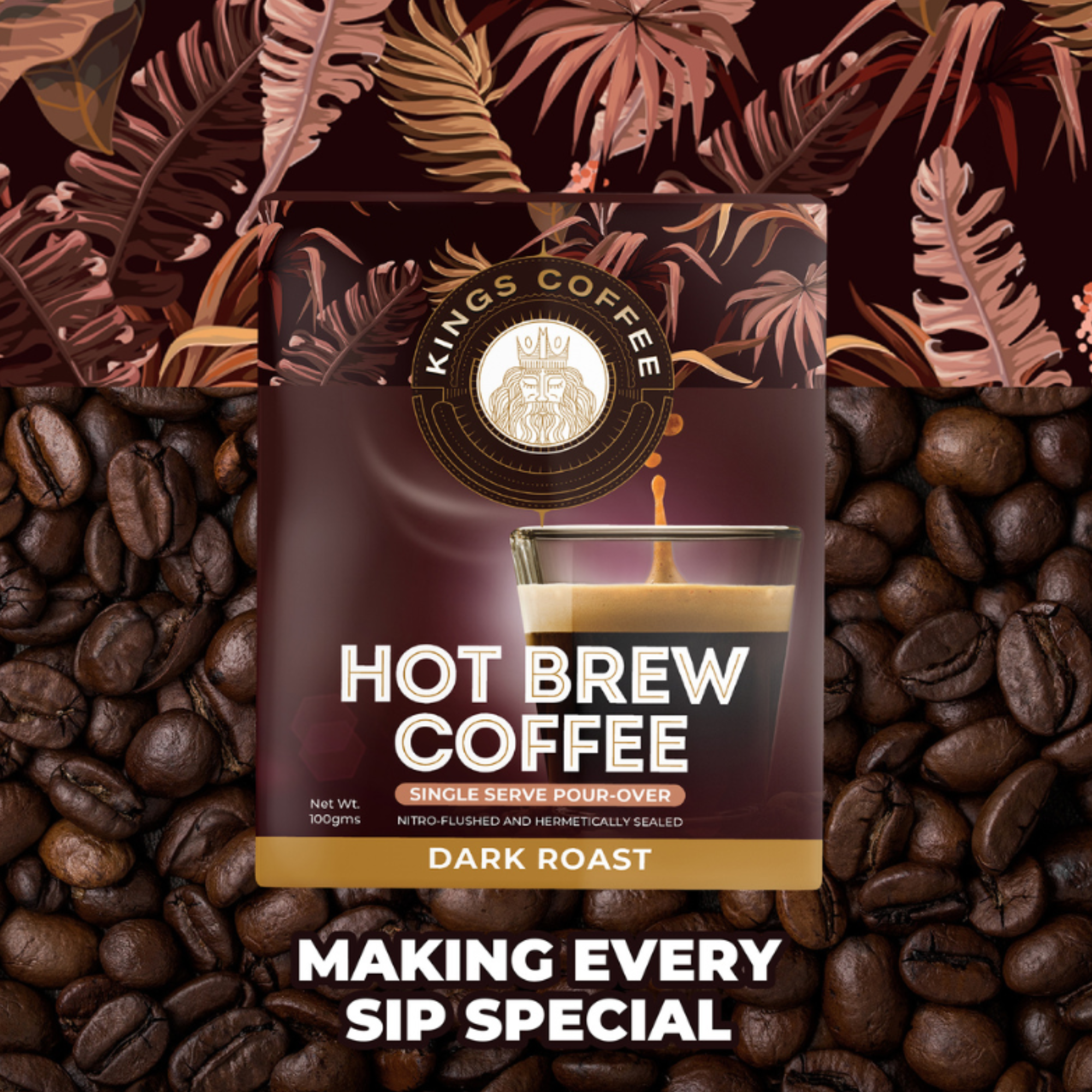 Kings Coffee Brew Bags Dark Roast